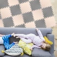 thumbnail image 2 of ORDDIART 20Pcs Assorted Color Interlocking Mats Floor Cushion Multi Functional Foaming Crawling Carpet for Home, 2 of 5