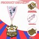 thumbnail image 3 of Medallas deportivas Ecation T-Ball, metal dorado, 5 x 5 cm, paquete de 12, 3 of 6