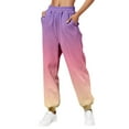 thumbnail image 2 of Sweatpants Women Womens Gradient Sweatpants Casual Lounge Trousers With Pockets High Waist Pants, 2 of 3