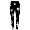 thumbnail image 6 of zaveiop Christmas Yoga Pants Christmas Leggings for Women Funny Santa Snowflake Print Costume Holiday Tights High Waist Workout Leggings (Black, XXL), 6 of 7
