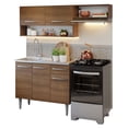 thumbnail image 1 of Cocina Integral 165cm con Tarja Marrón Emilly Madesa 09, 1 of 14