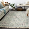 thumbnail image 2 of Surya Zainab ZAI-2316 106x144" Rectangle Cotton Rug in Sage Green/Light Pink, 2 of 7
