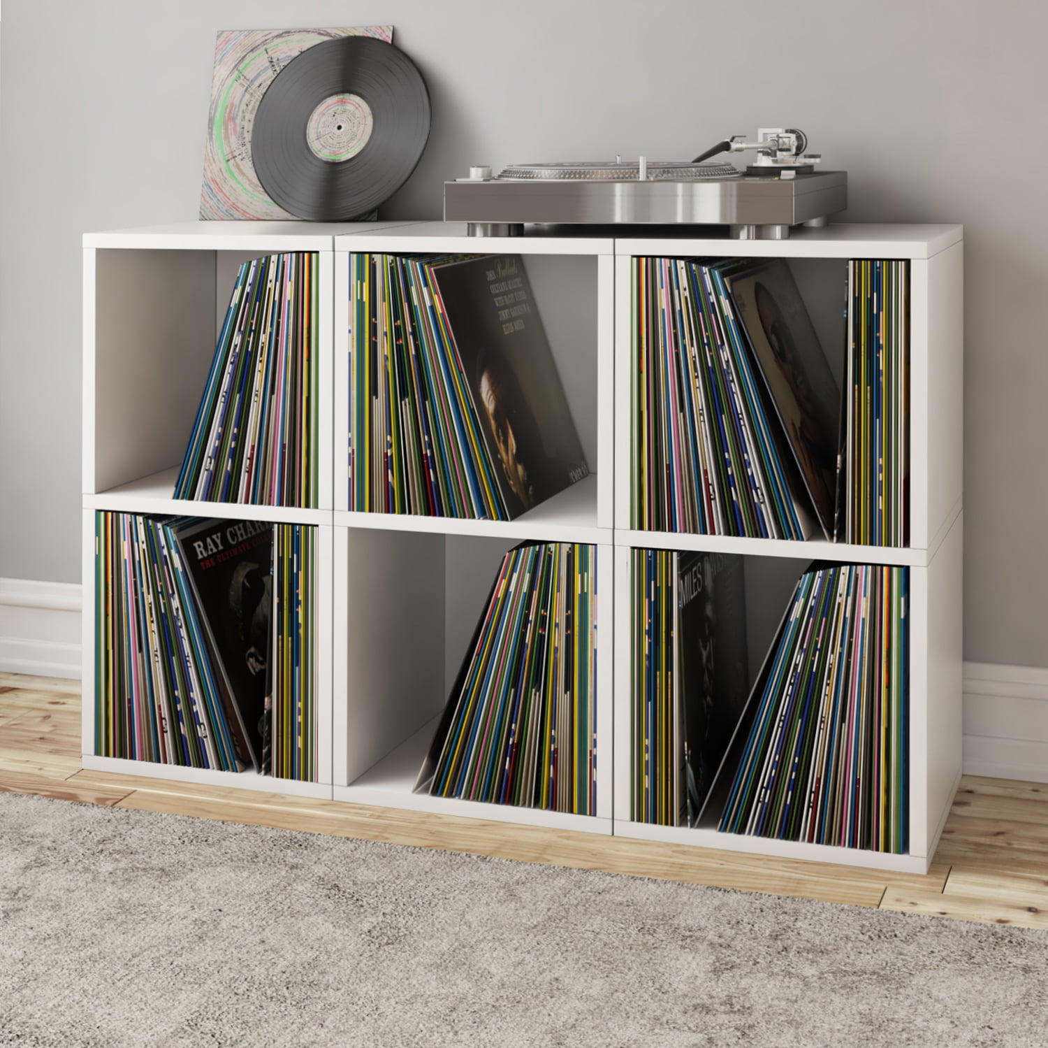 2-Shelf LP Album Storage Rack, Audio/Visual
