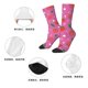thumbnail image 5 of Fotbe Strawberry Floral Calcetas Largas con Estampado para Hombre y Mujer – Calcetas de Compresión Transpirables y Elásticas, Viajar y Uso Diario Talla 5-11, 5 of 6