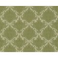 thumbnail image 1 of Tessuto - Rouleau de Papier Peint Vert en Tissu Baroque, Accent de Décoration Murale, 1 of 1