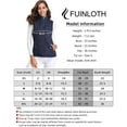 thumbnail image 4 of Sinrella Women Quilted Vest, Stand Collar Lightweight Zip Padded Gilet Outerwear Coats Dark Blue XL, 4 of 5