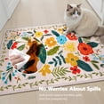 thumbnail image 7 of Joyfy Washable Floral Area Rug Non-Slip Soft Carpet with Rubber Backing for Living Room, Bedroom, Dining Room, Kids Nursery and Bedside Indoor Use, 7 of 7
