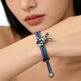 thumbnail image 4 of Pulsera de Conejito para Pascua: Pulsera de Punto Ajustable con Dije de Conejo para Niños, Regalo de Joyería de Primavera para Niñas y Niños., 4 of 5