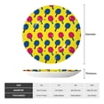 thumbnail image 2 of Gaeub Colorful Ping Pong Print Ceramic Plate,Dinner Plates,Bone China Decorative Plates with Display Stand,Art Ceramic Ornaments for Wall Hanging Decoration-10in, 2 of 6