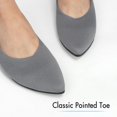 thumbnail image 3 of Zapatos planos ATHMILE con punta puntiaguda de punto rojo para mujer, 3 of 6