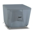thumbnail image 2 of Square Patio Table Cover 18 Oz Waterproof - 100% Weather Resistant Outdoor Square Table Cover with Air Pocket and Drawstrap for Snug Fit (Grey, 29" H x 53" W x 53" D), 2 of 7