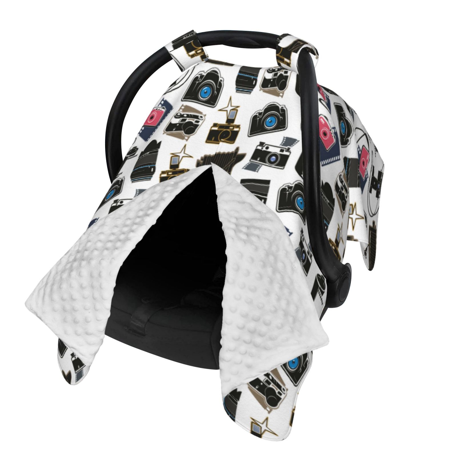 Naloa Cool Camera Baby Car Seat Cover, Breathable Baby Carrier Cover, Multiuse Baby Carrier Cover & Nursing Breastfeeding Cover