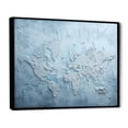 thumbnail image 2 of Designart "The World In The Ice Age I" World Map Floater Framed Wall Art Prints, 2 of 5