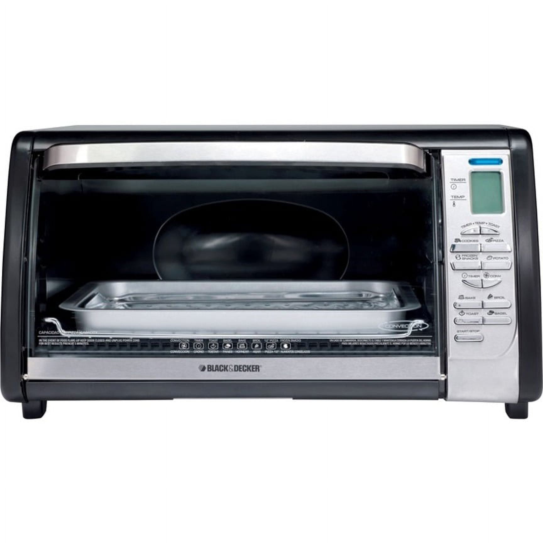 Toaster Oven 6-Slice Convection Model TO1675B - 1500W Black And Decker