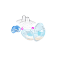 thumbnail image 1 of Conchas Recolectoras Leche Materna+pezoneras Lactancia 5pcs, 1 of 5