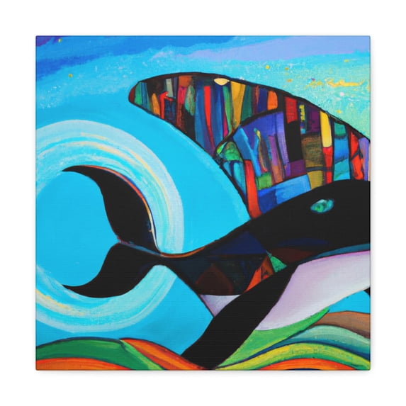 Whaling in Art Deco - Canvas