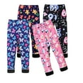 thumbnail image 5 of LYMAYTER Toddler Kids 2 PCS Pants Winter Warm Fleece Leggings Floral Bottom Pants for Baby 3-10 Years Old, 5 of 9