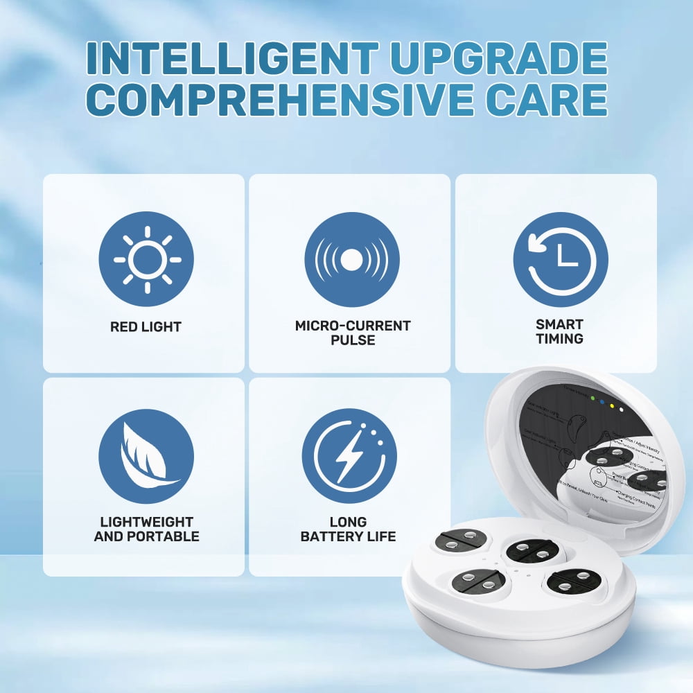 Facial Beauty Massager with Red Light Therapy & EMS Microcurrent, Portable Face Beauty Device for Skin Firming, Smoothing & Fine Lines Reduction