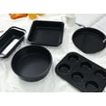 thumbnail image 6 of Unique Bargains Nonstick Bakeware Set Baking Pans Set Black 5 Pcs, 6 of 6