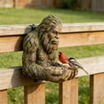 thumbnail image 4 of Sasquatch Shaped Tree Mounted Bird Feeder, Weather Resistant Outdoor Garden Sculpture and Decoration for Patio and Backyard(Colorful), 4 of 9