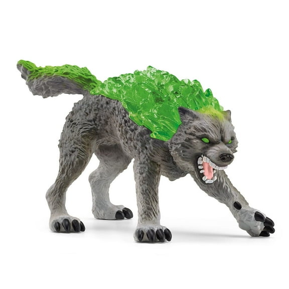 Schleich Eldrador Creatures - 6" Stone Wolf Figurine - Fun Fantasy Animal Figure for Imaginative Play - Durable Rock Beast Toy - Cool Monster Toys for Kids Ages 7 | 70153
