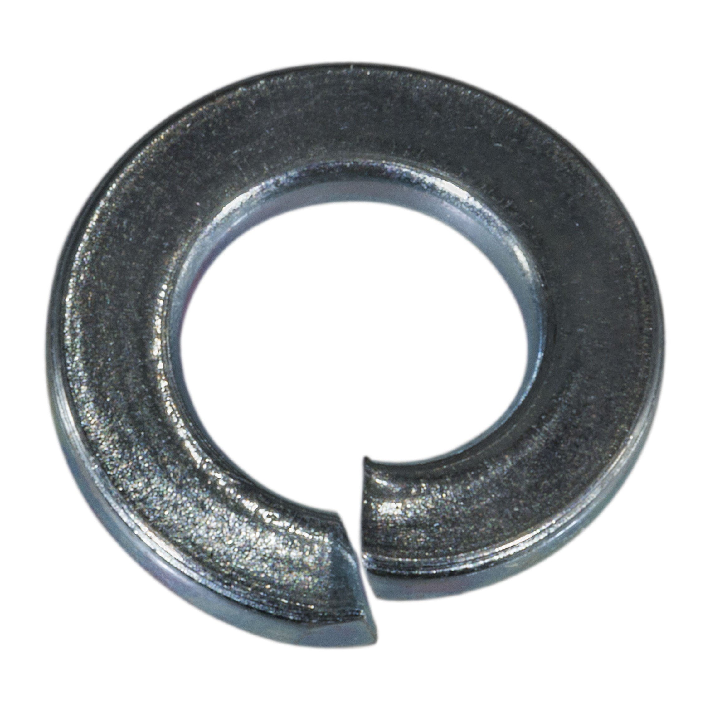 #8 Regular Split Lockwasher Medium Carbon Steel Zinc Plated 