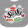 thumbnail image 4 of Inktastic Cute Sushi Illustration Boys or Girls Baby Bib, 4 of 4