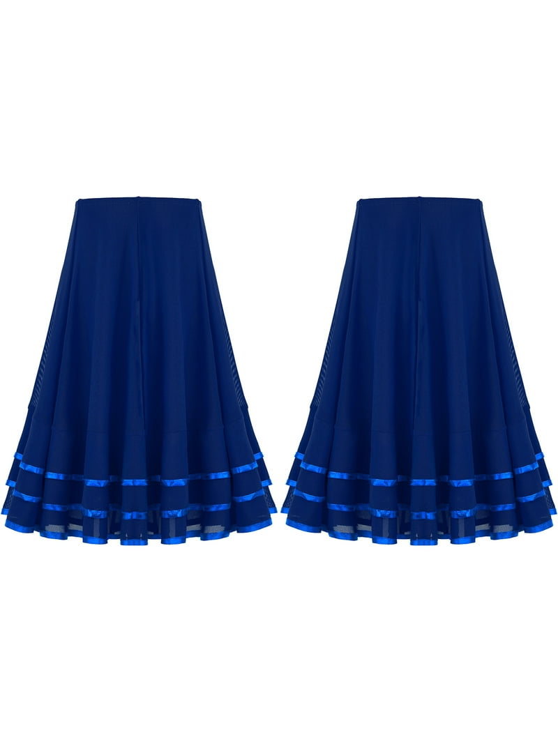 iiniim Big Girls Summer Casual A-Line Swing Maxi Skirt Kids Soft