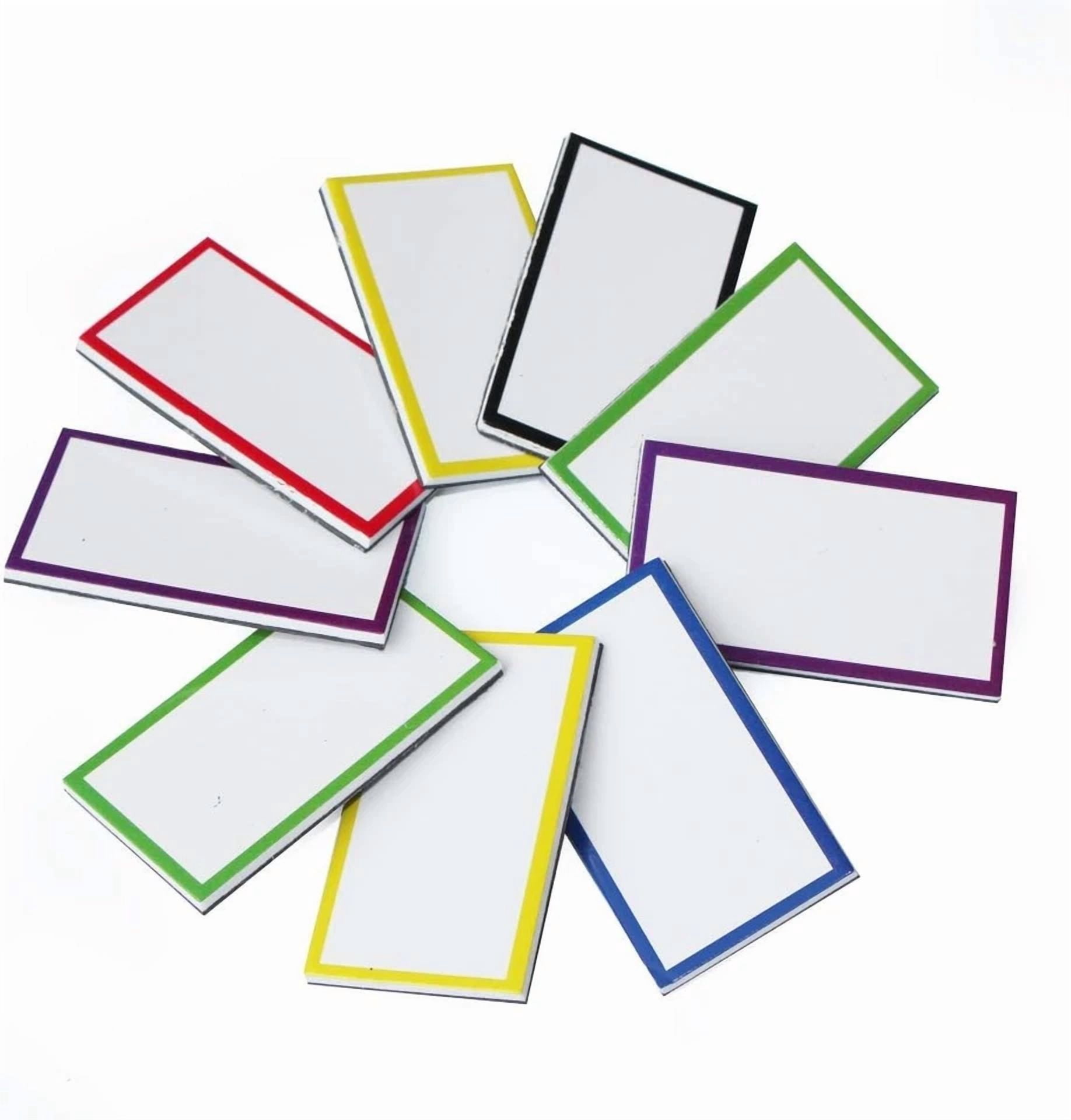 36Pcs - 2.1" X 1.2" Magnetic Dry Erase Labels Blank Name Tags Reusable Magnets