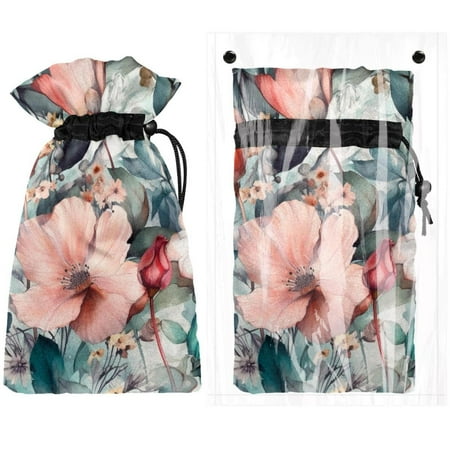 

Josid Floral Pattern Reusable Outdoor Faucet Insulation Covers Waterproof and Freeze-Resistant Spigot Protector Bags 2 Pack 11 x 6.9