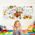 thumbnail image 6 of Giant Thanksgiving Coloring Tablecloth And Doodle Poster, 76 X 183 Cm Waterproof Graffiti Proof, Interactive Fun For Kids And Family Festive Decorations, 6 of 6