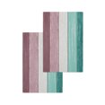 thumbnail image 2 of Faux Wood Grain Ocean Green Purple Gradient Tea Towels Absorption Walf Checks Kitchen Cleaning Towel Cloth Napkins Dish Rags, 2 of 7