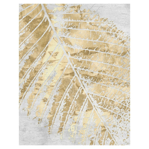 Masterpiece Art Gallery Tropical Gold Leaf by Belle Maison Canvas Art Print 22" x 28"