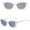 C2 White Black, variant on White Cat Eye Small Sunglasses Women Irregular Design Candy Color Sun Glasses Female Travel Sun Protection Eyewear