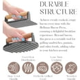 thumbnail image 4 of Bellemain Cast Iron Grill Press Set, Heavy Duty Smash Burger Press with Ergonomic Wood Handle, 4 of 7