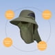thumbnail image 4 of Men's Outdoor Face Hat Mountaineering Fishing Sun Shade Sunscreen Hat Large Shawl Fisherman's Hat, 4 of 8