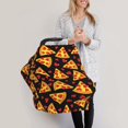 thumbnail image 3 of Haiem Cartoon Pizza Baby Nursing Cover & Nursing Poncho - Multi Use Cover for Baby Car Seat Canopy, Stroller Cover, 360°Full Privacy Breastfeeding Coverage, 3 of 9