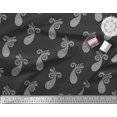 thumbnail image 3 of Soimoi Black Rayon Fabric Floral & Paisley Fabric Prints By Yard 42 Inch Wide, 3 of 3