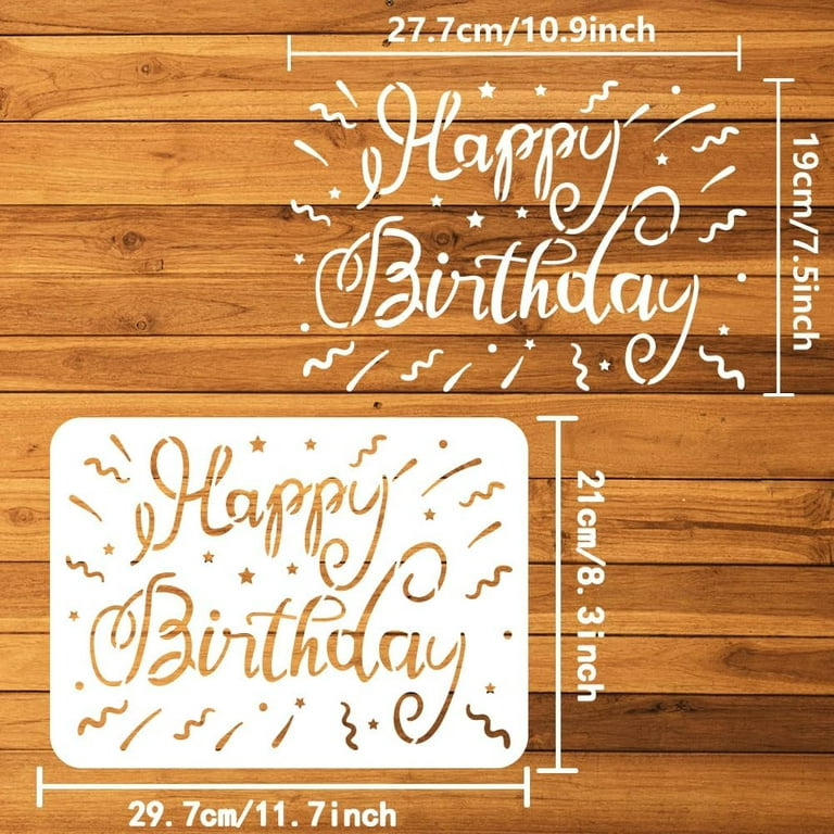 happy-birthday-script-stencil-8-3x11-7inch-birthday-sign-words-stencils-happy-birthday-stencil-birthday-theme-stencil-for-greeting-cards-making-scrapbook-diy-home-decoration-walmart-com