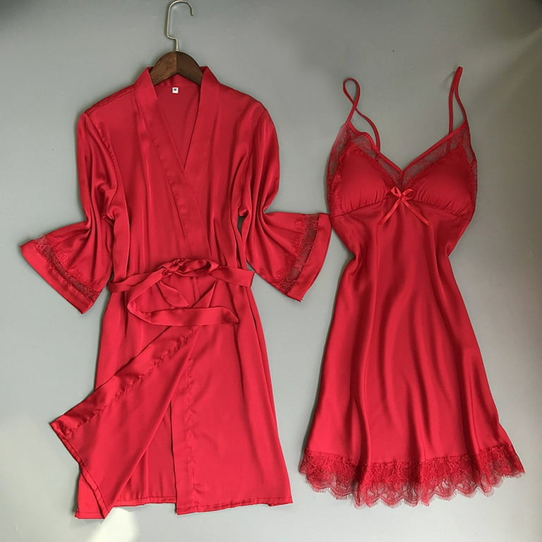 (ブランドロゴ)の人気ランキング Pajamas Silk Satin Nnhblu Cardigan Bathrobe Nightdress Clothing