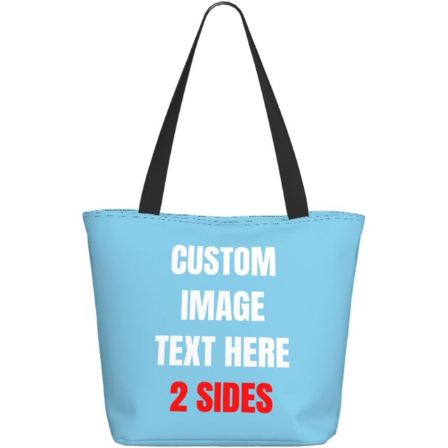 Custom Tote Bag With Logo Photo, Custom Bag, Personalized Shopping Bags Reusable Grocery Bags Bulk For Work Travel Gifts