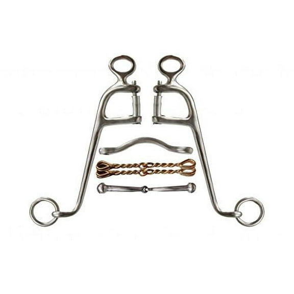 Showman Stainless Steel Walking Horse Bit w/ 8" Cheeks