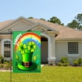 thumbnail image 2 of Amhnf Happy St Patricks Day Rainbow Clover Hat Garden Flag For Home Outdoor Garden Yard Decor 12x18 inch, 2 of 5