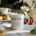 thumbnail image 2 of Work Mom Definiton Coffee Mugs, Inspirational Appreciation Gifts for Coworkers Colleagues Boss Women Friends, Best Mom Gifts, Warm Heart Coffee Cup, 11oz Ceramic Cup White, 2 of 6