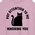 thumbnail image 3 of Instant Message - Cat Pay Attention To Me - Women's Racerback Tank Top, 3 of 6