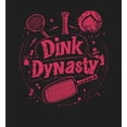 thumbnail image 2 of Pickleball Dink Dynasty Adult Black Crew Neck Long Sleeve Tee-XXL, 2 of 6