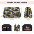 thumbnail image 5 of Gaeub White Retro Off-Road Vehicle Printed Travel Cosmetic Bag,Makeup Bag, Large Capacity Toiletry Bag for Women, Portable Pouch Make Up Organizer with Zipper and Divider, 5 of 8
