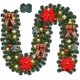 thumbnail image 1 of Guirnalda Iluminada De Navidad De 9 Pies, Guirnalda De Navidad Que Funciona Con Baterías Con Luces, Guirnalda De Guirnalda Preiluminada Con Adornos De Bolas De Navidad Para El Hogar Interior. Afortunado Sencillez, 1 of 4