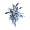thumbnail image 2 of Guirnaldas florales decorativas de flores artificiales para fondo de boda, elegantes y hechas a mano Azul, 2 of 9