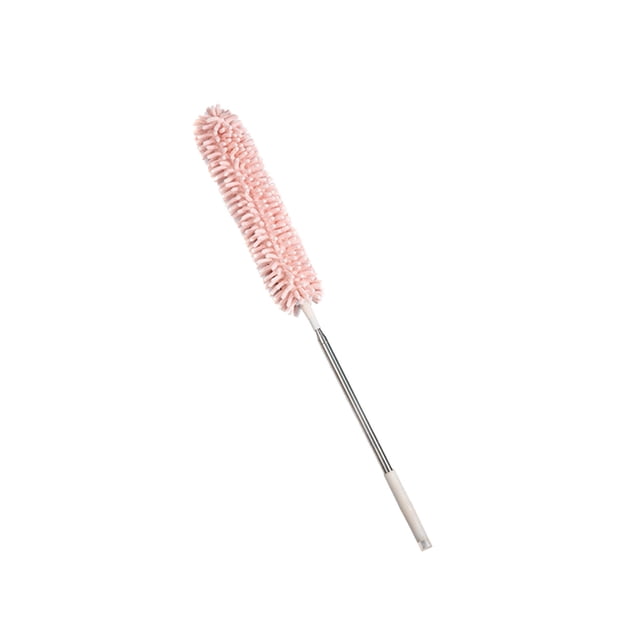 Retractable Ceiling Duster with Microfiber Head and Extendable Stainless Steel Handle 8.20 Ft Max Length
